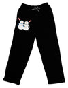 Cute Snowman Couple Adult Lounge Pants - Black by TooLoud-Lounge Pants-TooLoud-Black-Small-Davson Sales