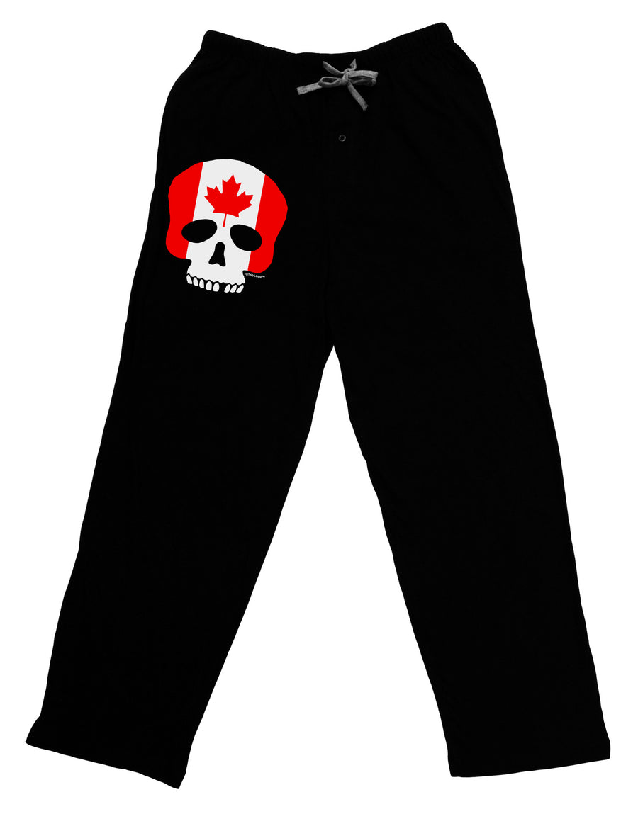 Skull Flag Canada Adult Lounge Pants-Lounge Pants-TooLoud-Black-Small-Davson Sales