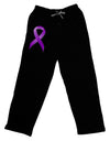 Crohn’s Disease Awareness Ribbon - Purple Adult Lounge Pants-Lounge Pants-TooLoud-Black-Small-Davson Sales