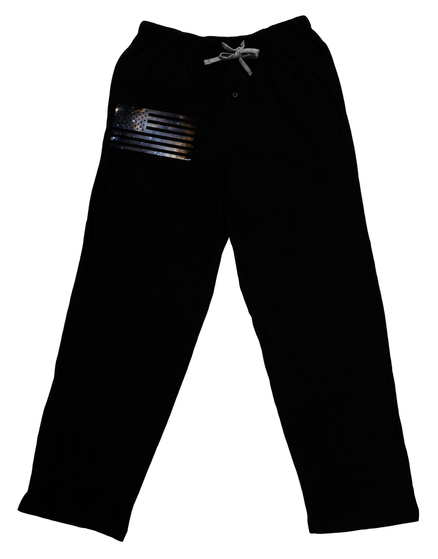 American Flag Galaxy Adult Lounge Pants by TooLoud-Lounge Pants-TooLoud-Black-Small-Davson Sales