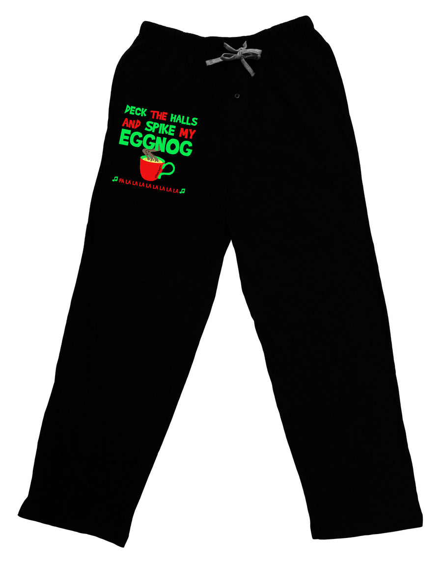 Spike My Eggnog Relaxed Adult Lounge Pants-Lounge Pants-TooLoud-Black-Small-Davson Sales