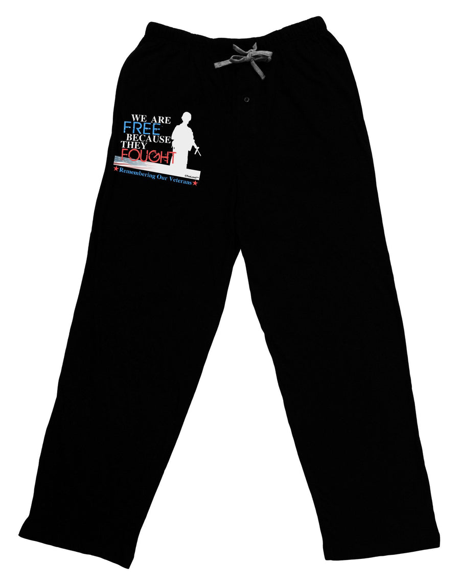 Because They Fought - Veterans Relaxed Adult Lounge Pants-Lounge Pants-TooLoud-Black-2XL-Davson Sales