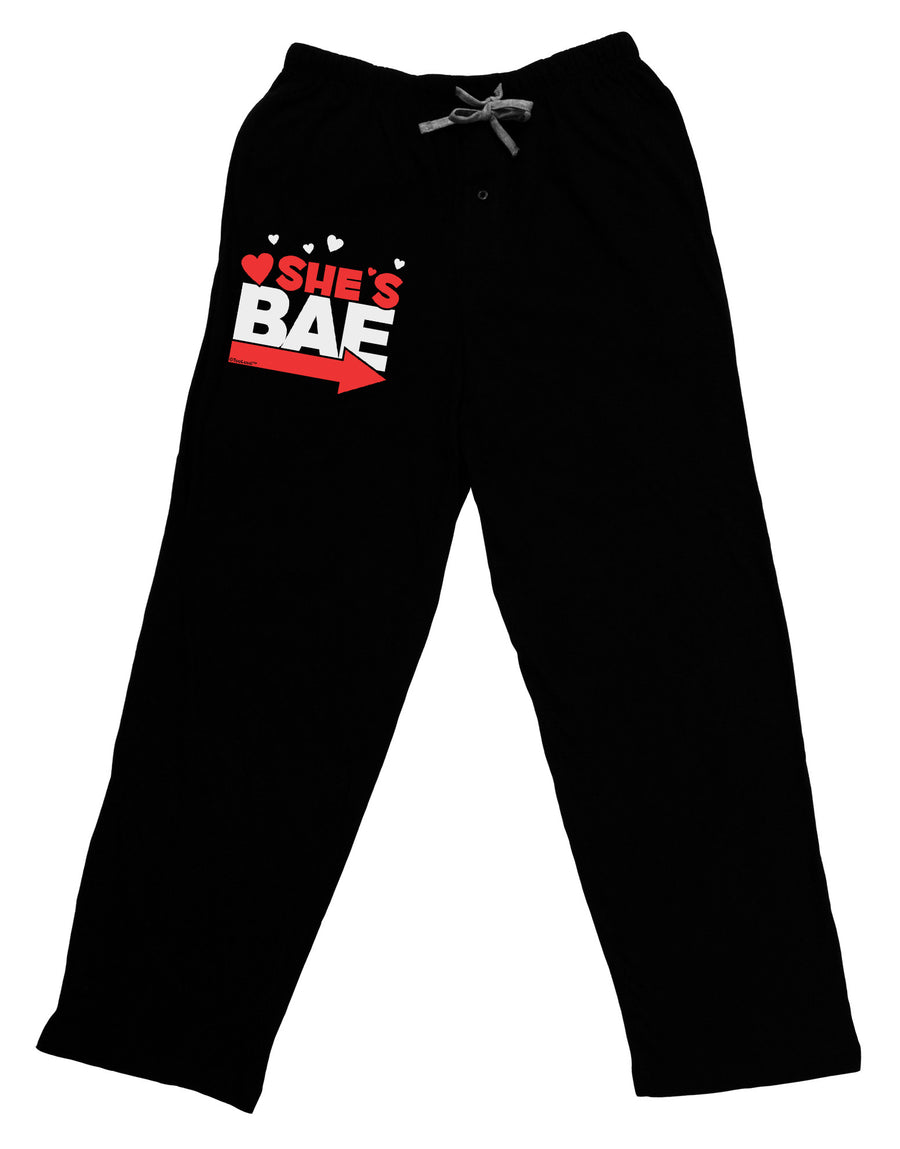 She's BAE - Right Arrow Adult Lounge Pants-Lounge Pants-TooLoud-Black-Small-Davson Sales