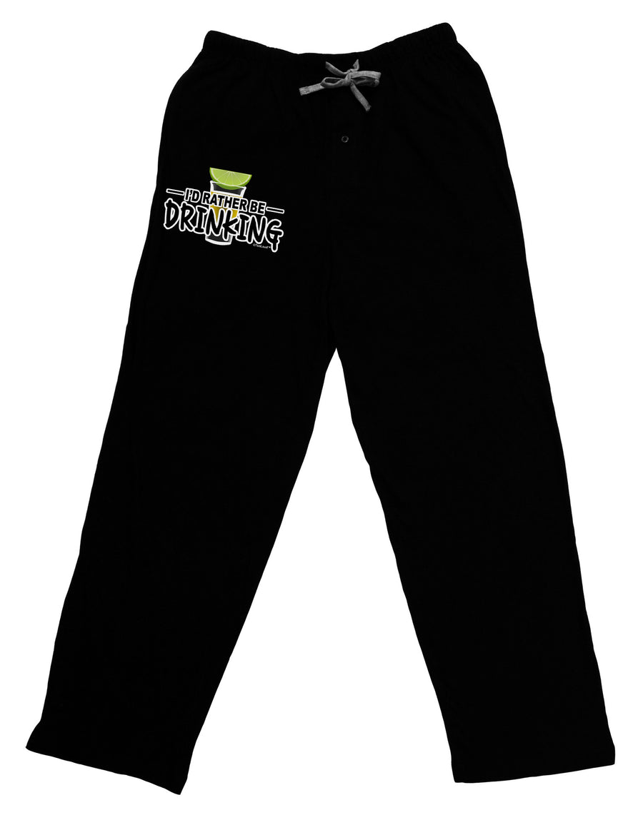 I'd Rather Be Drinking Adult Lounge Pants-Lounge Pants-TooLoud-Black-Small-Davson Sales