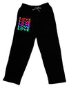 Colorful Love Kisses Adult Lounge Pants-Lounge Pants-TooLoud-Black-Small-Davson Sales