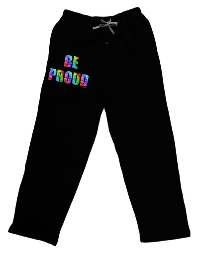 Be Proud Gay Pride - Rainbow Hearts Adult Lounge Shorts - Red or Black by TooLoud-Lounge Shorts-TooLoud-Black-Small-Davson Sales