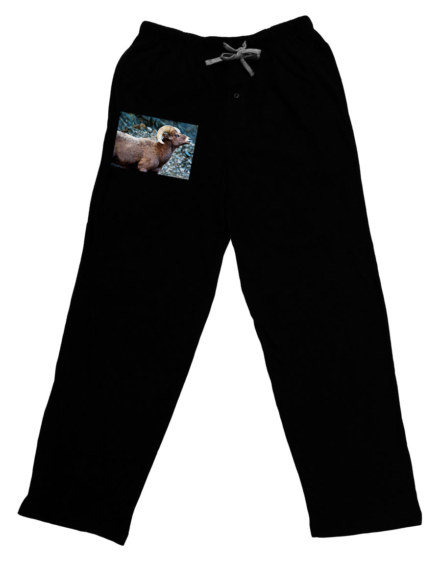 TooLoud Wide Eyed Big Horn Adult Lounge Pants-Lounge Pants-TooLoud-Black-Small-Davson Sales