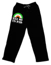 Irish Flag Rainbow - Kiss Me I'm Irish Adult Lounge Pants - Black by TooLoud-Lounge Pants-TooLoud-Black-Small-Davson Sales