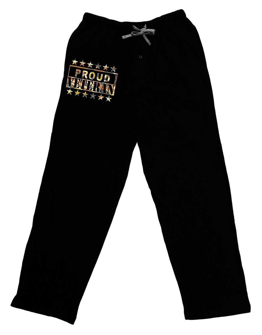 Proud Veteran Camo Relaxed Adult Lounge Pants-Lounge Pants-TooLoud-Black-Small-Davson Sales