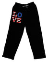 American Love Design - Distressed Adult Lounge Pants by TooLoud-Lounge Pants-TooLoud-Black-Small-Davson Sales