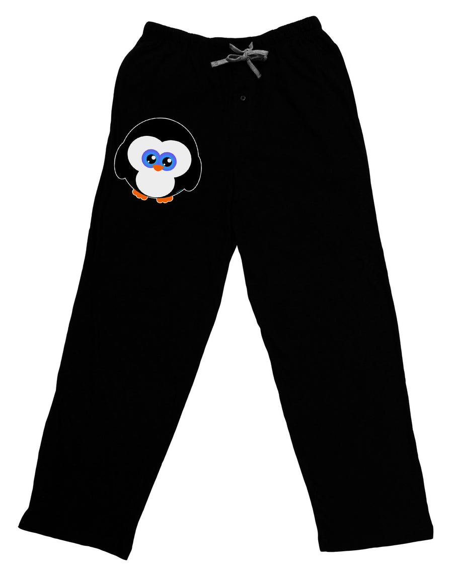 Cute Penguin Christmas Adult Lounge Pants - Black-Lounge Pants-TooLoud-Black-Small-Davson Sales