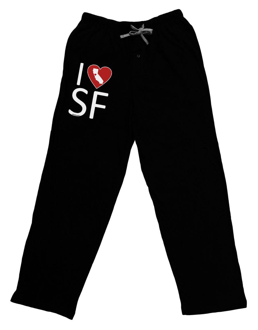 I Heart San Francisco Adult Lounge Pants-Lounge Pants-TooLoud-Black-Small-Davson Sales