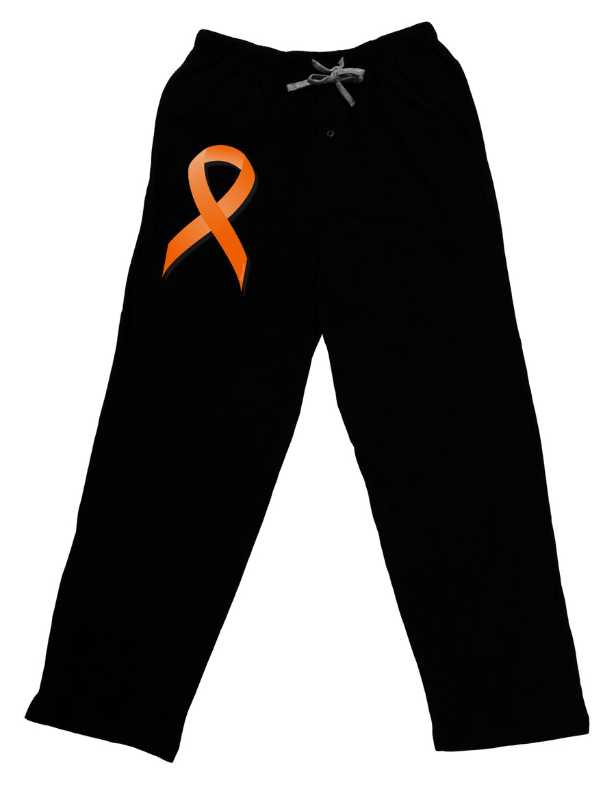 Leukemia Awareness Ribbon - Orange Adult Lounge Pants-Lounge Pants-TooLoud-Black-Small-Davson Sales