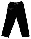 Custom Personalized Image and Text Adult Black Lounge Pants