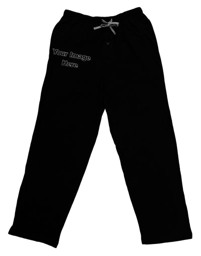 Custom Personalized Image and Text Adult Black Lounge Pants-Lounge Pants-TooLoud-Black-Small-Davson Sales