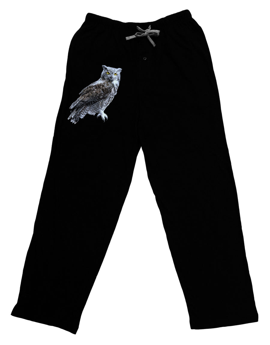 Great Horned Owl Photo Adult Lounge Pants-Lounge Pants-TooLoud-Black-Small-Davson Sales