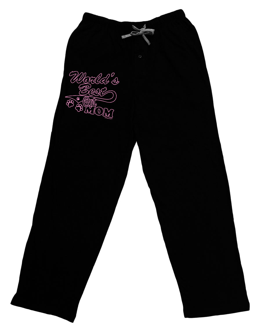 World's Best Cat Mom Adult Lounge Pants by TooLoud-Lounge Pants-TooLoud-Black-Small-Davson Sales