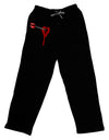 Cupid's Arrow Heart Shot Wound Adult Lounge Pants - Black-Lounge Pants-TooLoud-Black-Small-Davson Sales
