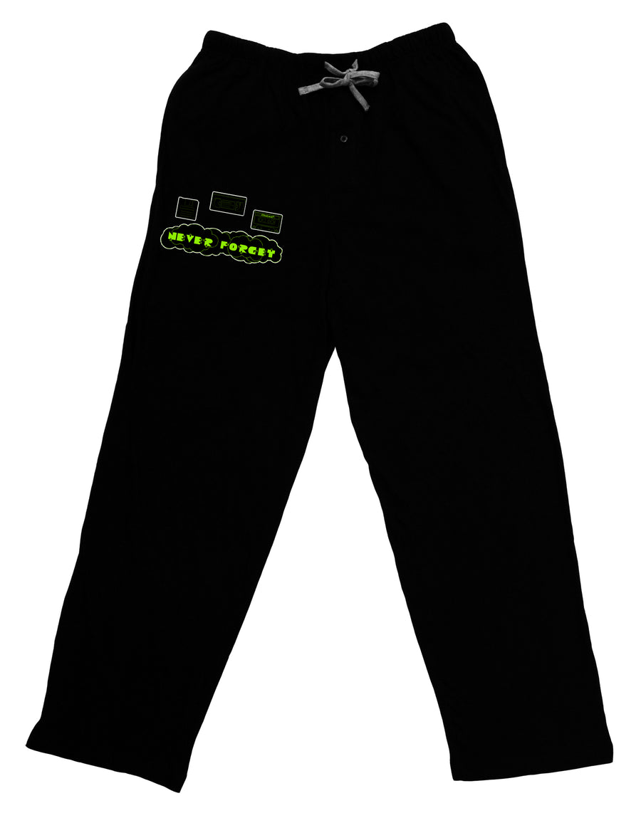 Never Forget Retro 80's Funny Adult Lounge Pants by TooLoud-Lounge Pants-TooLoud-Black-Small-Davson Sales