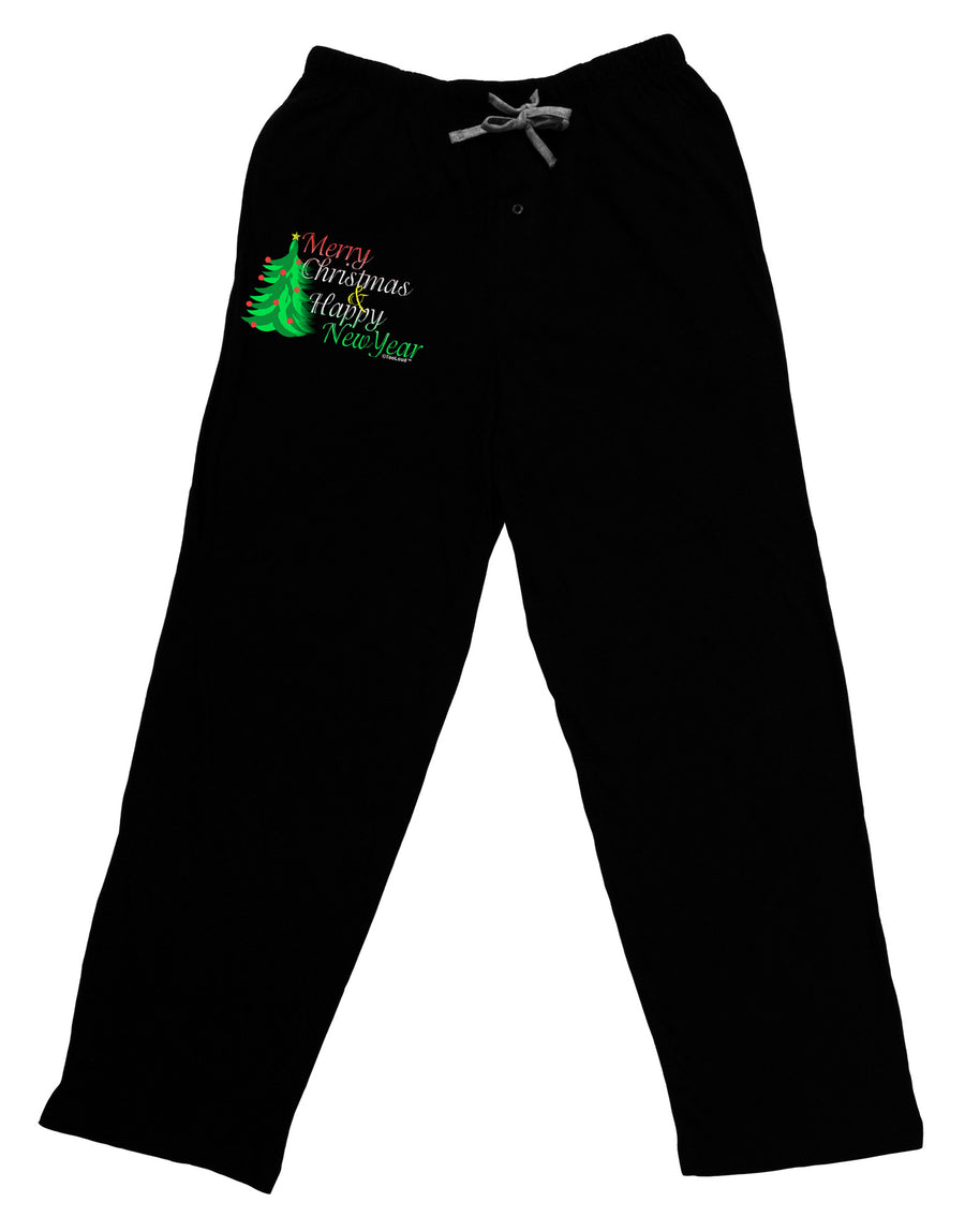 Merry Christmas & Happy New Year Relaxed Adult Lounge Pants-Lounge Pants-TooLoud-Black-Small-Davson Sales