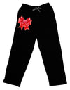 Valentine's Day Heart Bow Adult Lounge Pants - Black-Lounge Pants-TooLoud-Black-Small-Davson Sales