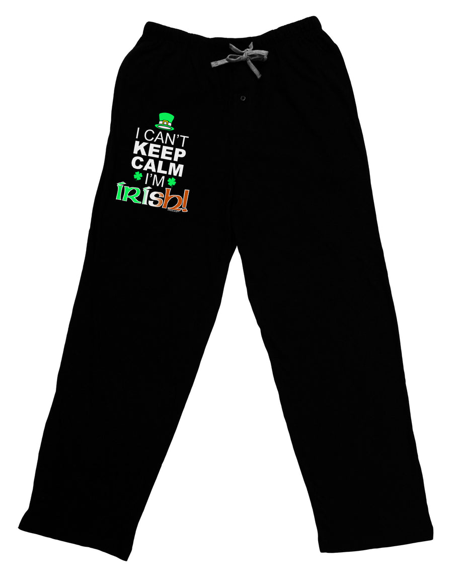 I Can't Keep Calm I'm Irish Adult Lounge Pants-Lounge Pants-TooLoud-Black-Small-Davson Sales