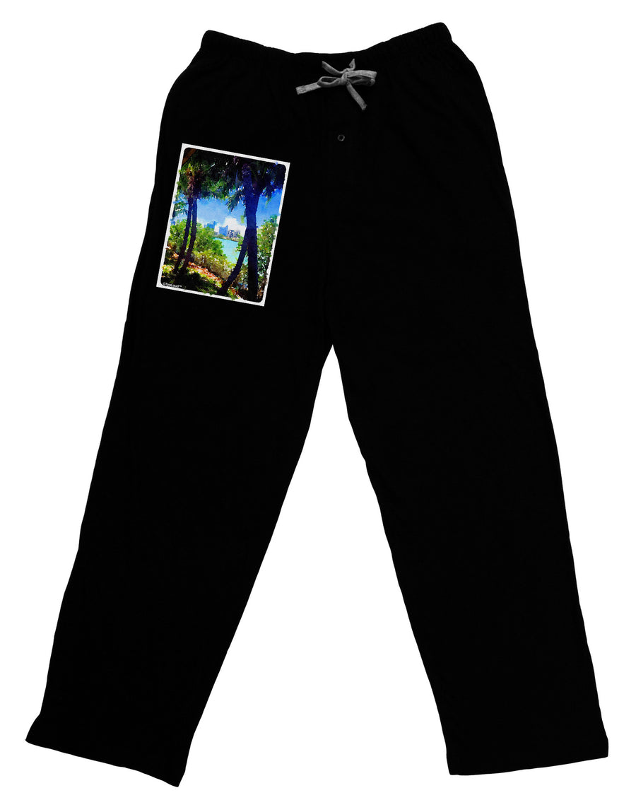 Tropical Skyline Adult Lounge Pants-Lounge Pants-TooLoud-Black-Small-Davson Sales