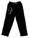 Simple Cross Design Glitter - Silver Adult Lounge Pants - Black by TooLoud-Lounge Pants-TooLoud-Black-Small-Davson Sales