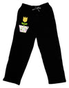 Easter Tulip Design - Yellow Adult Lounge Pants - Black by TooLoud-Lounge Pants-TooLoud-Black-Small-Davson Sales