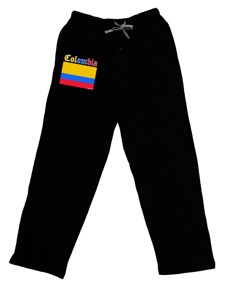 Colombia Flag Adult Lounge Pants-Lounge Pants-TooLoud-Black-Small-Davson Sales