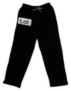 Lol Text Bubble Adult Lounge Pants-Lounge Pants-TooLoud-Black-Small-Davson Sales