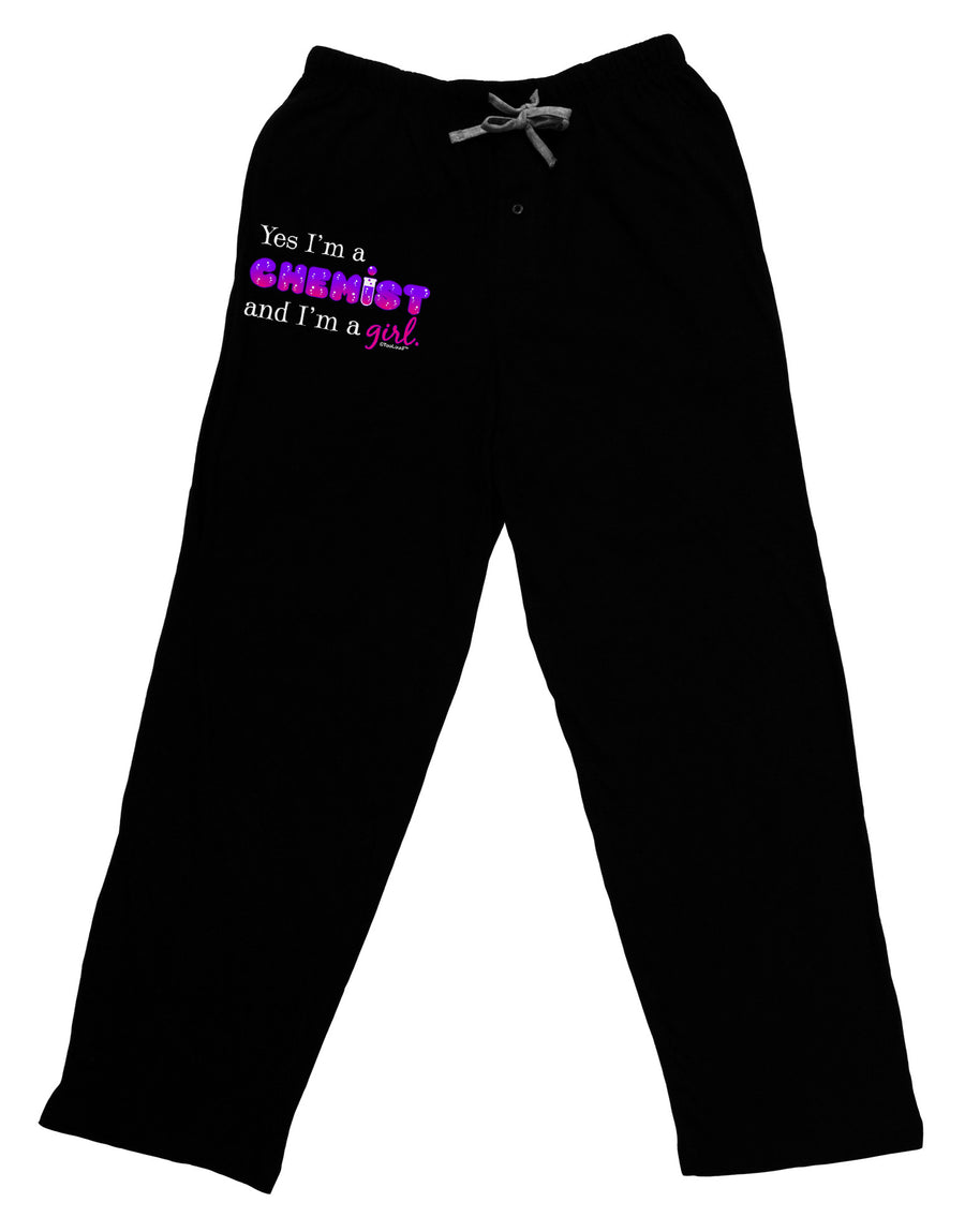 Yes I am a Chemist Girl Adult Lounge Pants-Lounge Pants-TooLoud-Black-Small-Davson Sales