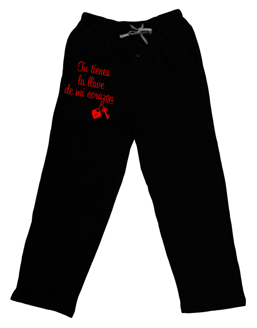 Tu Tienes La Llave De Mi Corazon Adult Lounge Pants - Black by TooLoud-Lounge Pants-TooLoud-Black-Small-Davson Sales