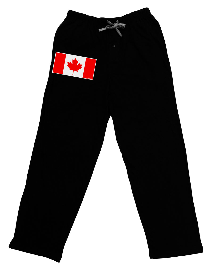 Canadian Flag Maple Leaf Colors Adult Lounge Pants - Black by TooLoud-TooLoud-Black-Small-Davson Sales