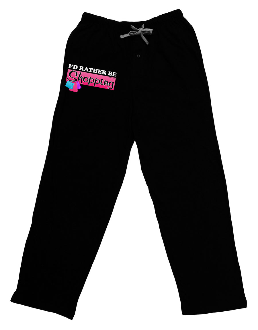 I'd Rather Be Shopping Adult Lounge Pants-Lounge Pants-TooLoud-Black-Small-Davson Sales