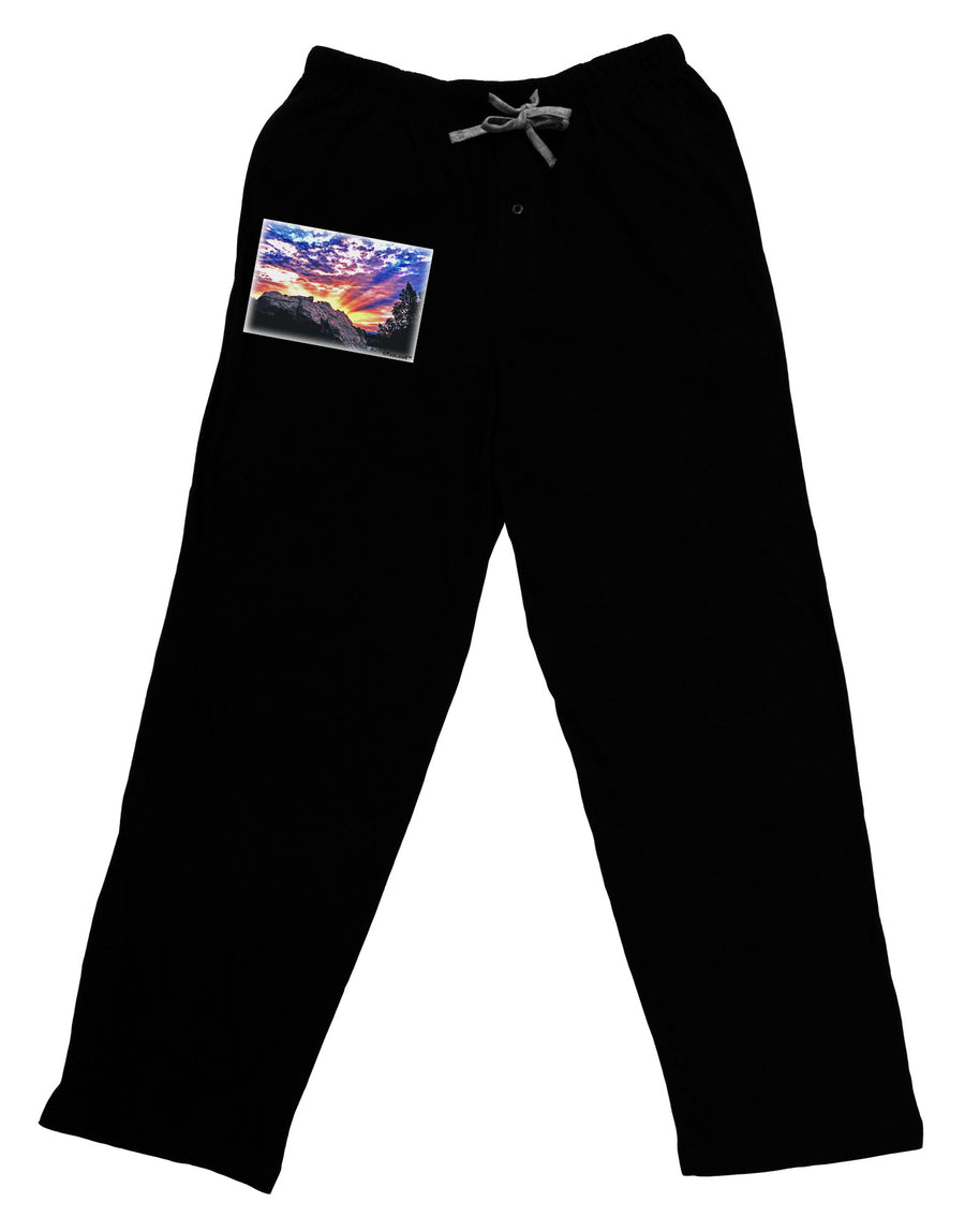 Colorado Rainbow Sunset Relaxed Adult Lounge Pants-Lounge Pants-TooLoud-Black-Small-Davson Sales