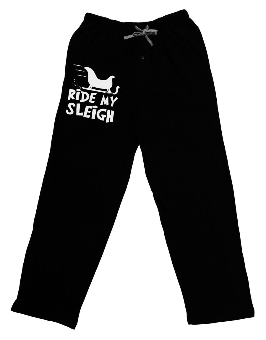 Ride My Sleigh BnW Adult Lounge Pants-Lounge Pants-TooLoud-Black-Small-Davson Sales