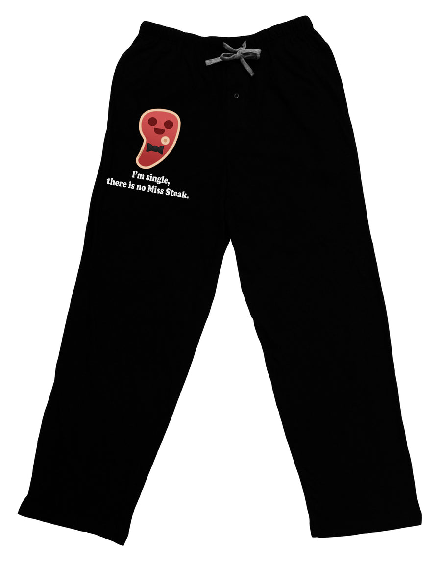 There Is No Miss Steak Adult Lounge Shorts - Red or Black by TooLoud-Lounge Shorts-TooLoud-Black-Small-Davson Sales