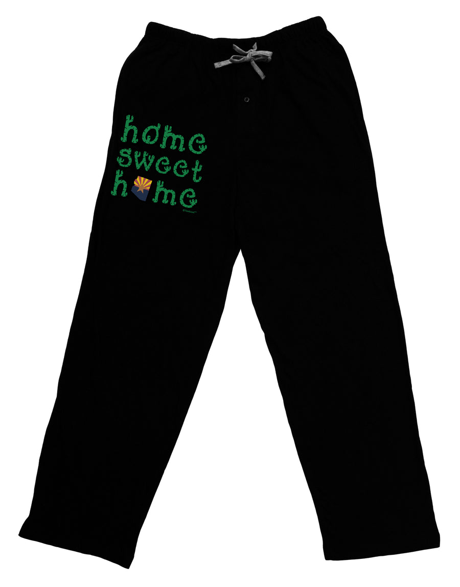 Home Sweet Home - Arizona - Cactus and State Flag Adult Lounge Pants - Black by TooLoud-Lounge Pants-TooLoud-Black-Small-Davson Sales