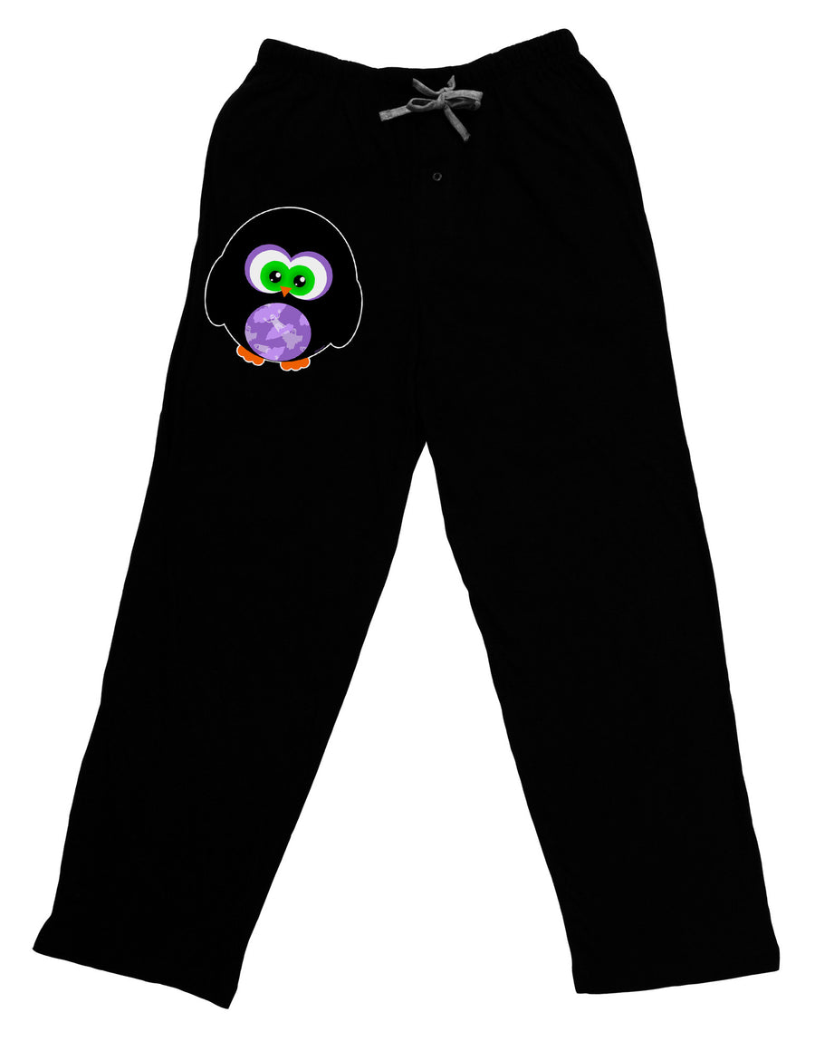 Cute Owl Halloween Adult Lounge Pants - Black-Lounge Pants-TooLoud-Black-Small-Davson Sales