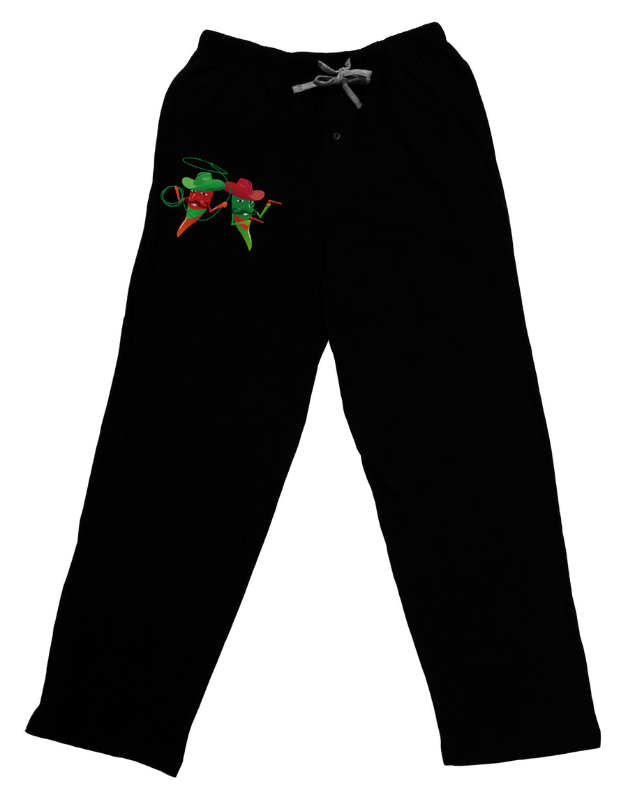 Cowboy Chili Peppers Adult Lounge Pants-Lounge Pants-TooLoud-Black-Small-Davson Sales