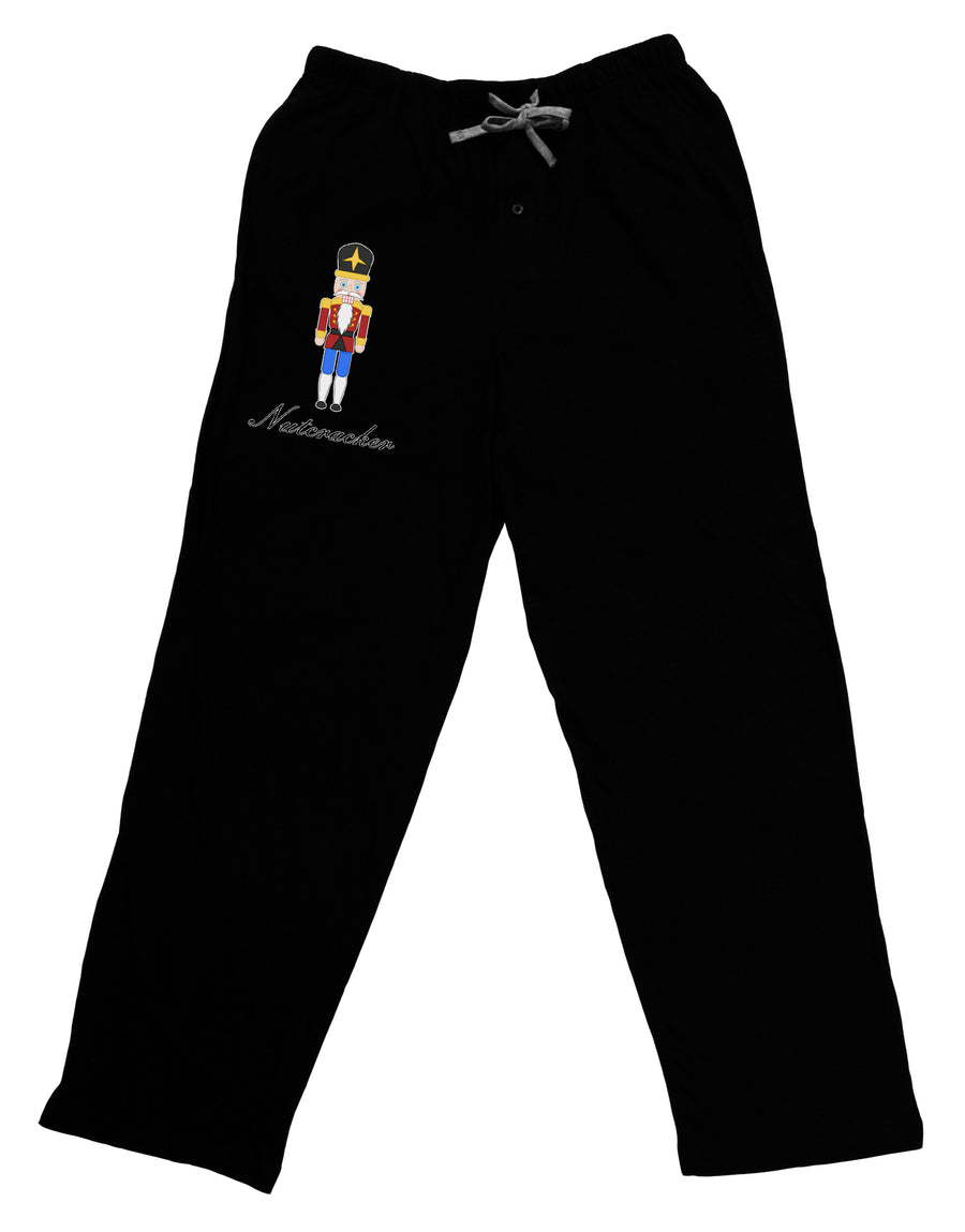 Nutcracker Design - Red Gold Black Text Adult Lounge Pants - Black-Lounge Pants-TooLoud-Black-Small-Davson Sales