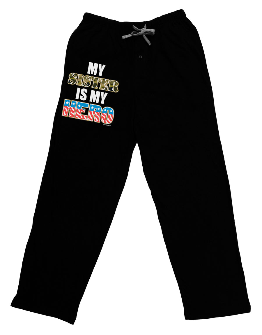 My Sister is My Hero - Armed Forces Adult Lounge Shorts by TooLoud-Lounge Shorts-TooLoud-Black-Small-Davson Sales