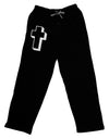 Simple Cross Design Glitter - White Adult Lounge Pants - Black by TooLoud-Lounge Pants-TooLoud-Black-Small-Davson Sales