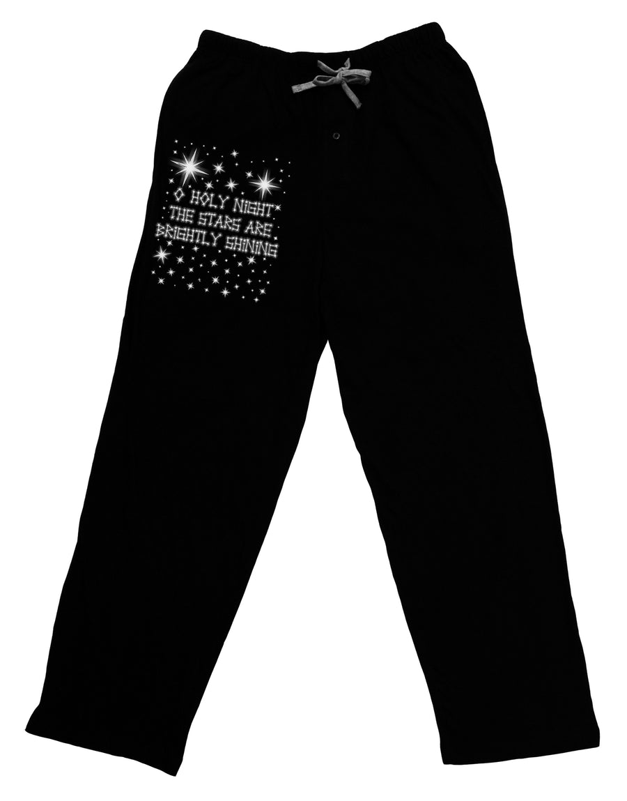 O Holy Night Shining Christmas Stars Adult Lounge Pants - Black-Lounge Pants-TooLoud-Black-Small-Davson Sales