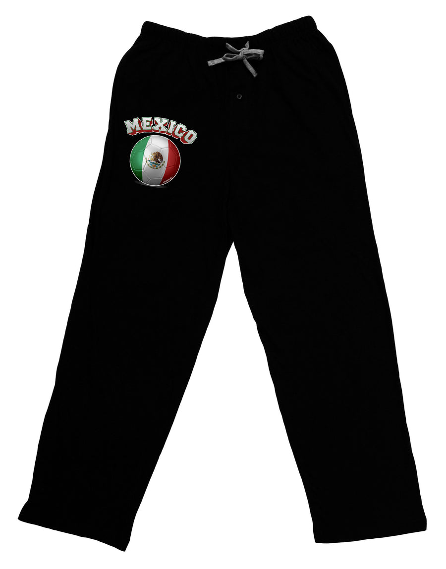 Soccer Ball Flag - Mexico Adult Lounge Pants-Lounge Pants-TooLoud-Black-Small-Davson Sales