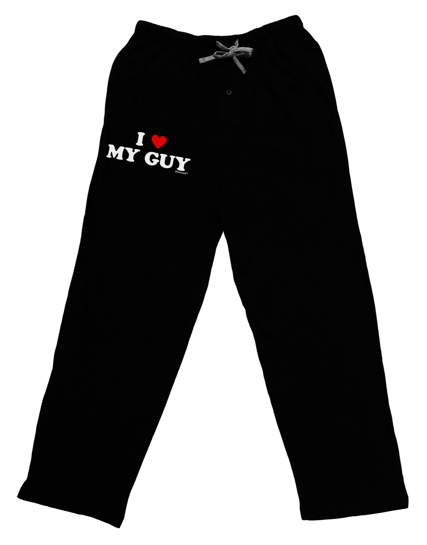 I Heart My Guy Adult Lounge Shorts - Red or Black by TooLoud-Lounge Shorts-TooLoud-Black-Small-Davson Sales