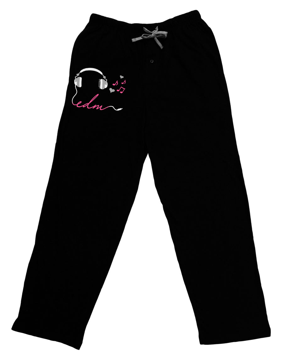 EDM Cord Pink Relaxed Adult Lounge Pants-Lounge Pants-TooLoud-Black-Small-Davson Sales