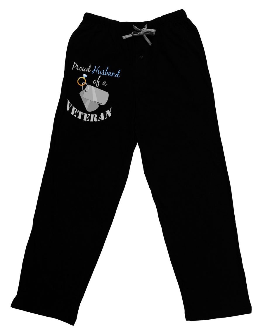 Husband of Veteran Relaxed Adult Lounge Pants-Lounge Pants-TooLoud-Black-Small-Davson Sales