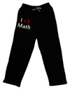I Heart Math Adult Lounge Shorts by TooLoud-Wall Clock-TooLoud-Black-Small-Davson Sales